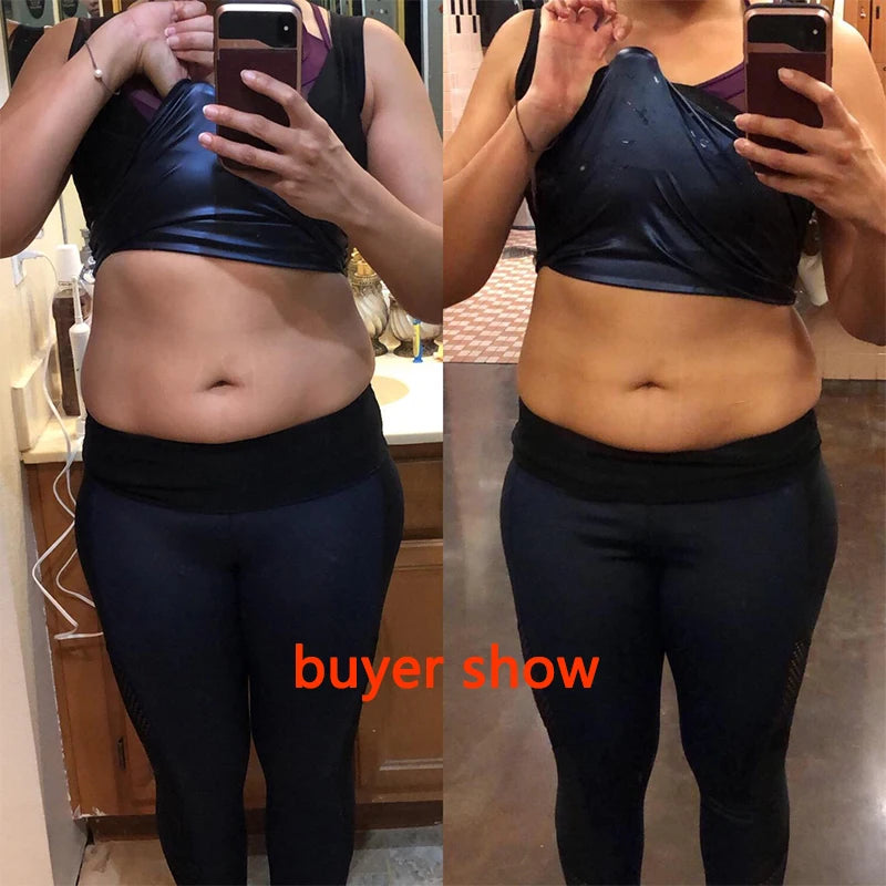 Men Neoprene Sweat Sauna Vest Waist Trainer Slimming Body Shapers Vest Shapewear Corset Gym Underwear Women Fat Burn Tank Top