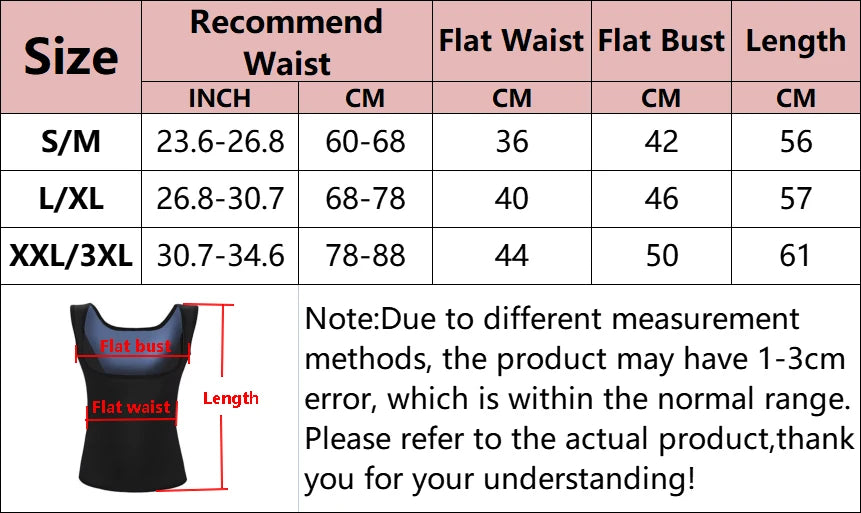 Men Neoprene Sweat Sauna Vest Waist Trainer Slimming Body Shapers Vest Shapewear Corset Gym Underwear Women Fat Burn Tank Top
