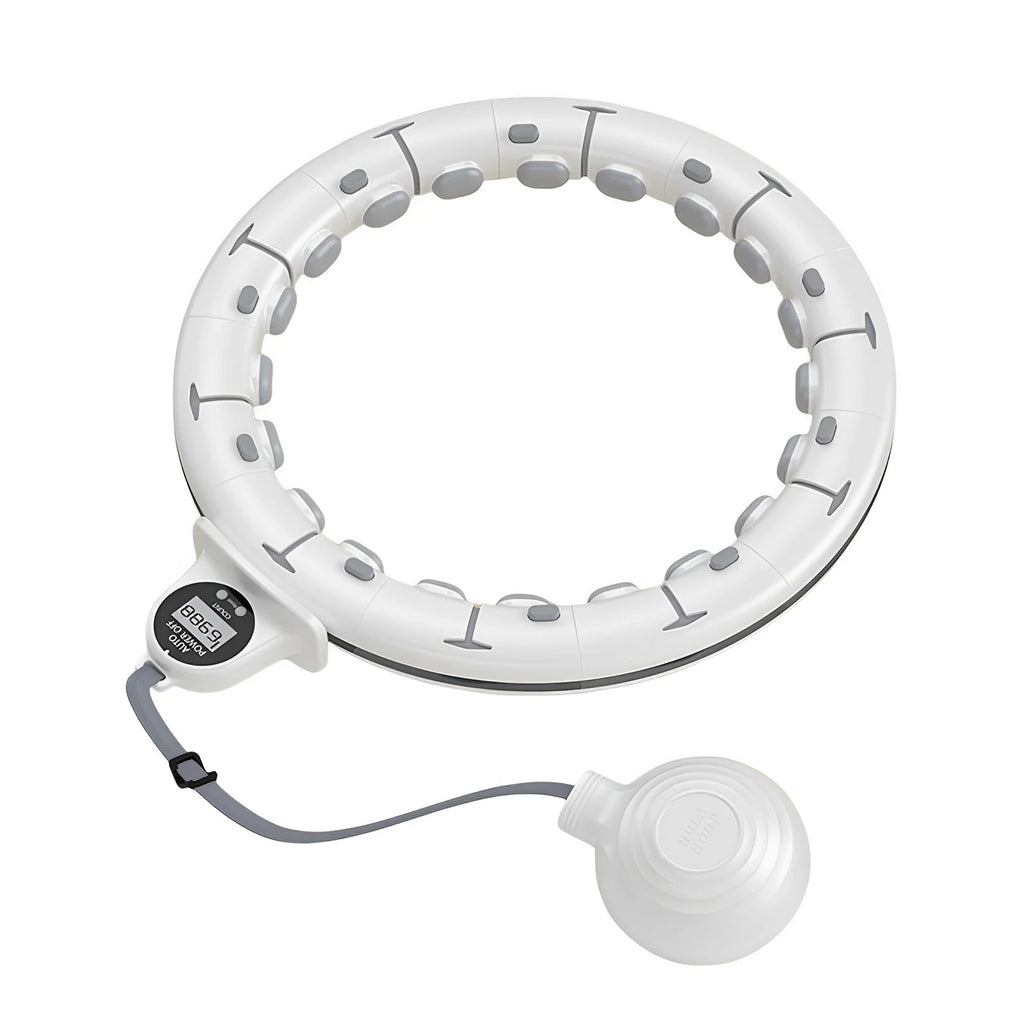 Smart Weighted Fitness Hu La Hoop Fitness Massage Exercise Circle with Ball and Counter for Adults Weight Loss