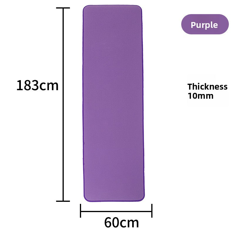 NBR Non-Slip Yoga Mat for Fitness and Exercise